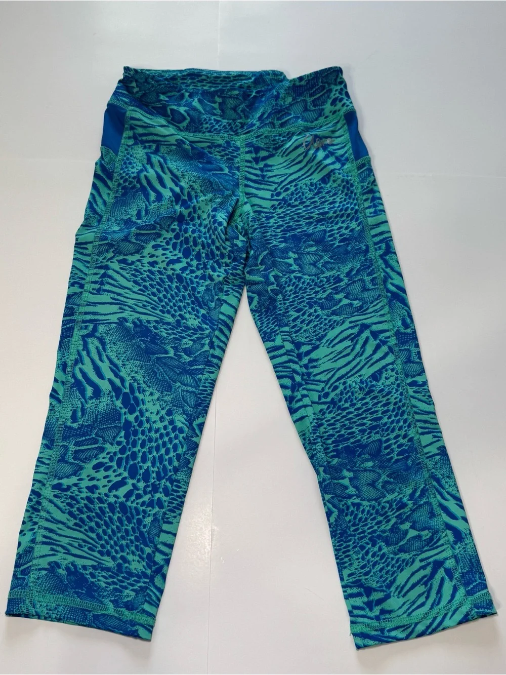Aeropostale Blue and Teal Patterned Leggings